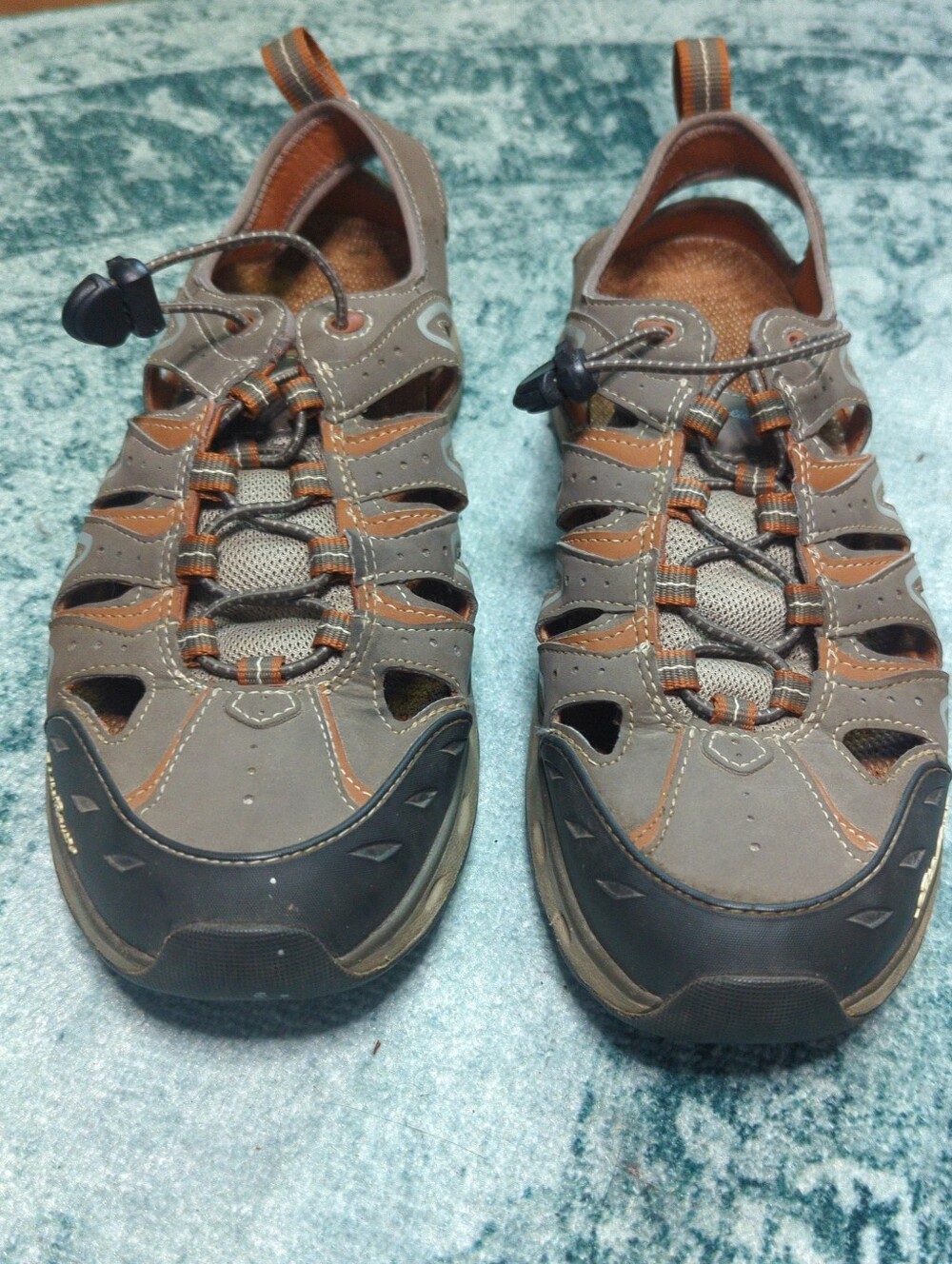 Eddie Bauer Men's Amphib Eastport Bungee Trail Hiking Water Shoe Sandala Sz 10.5